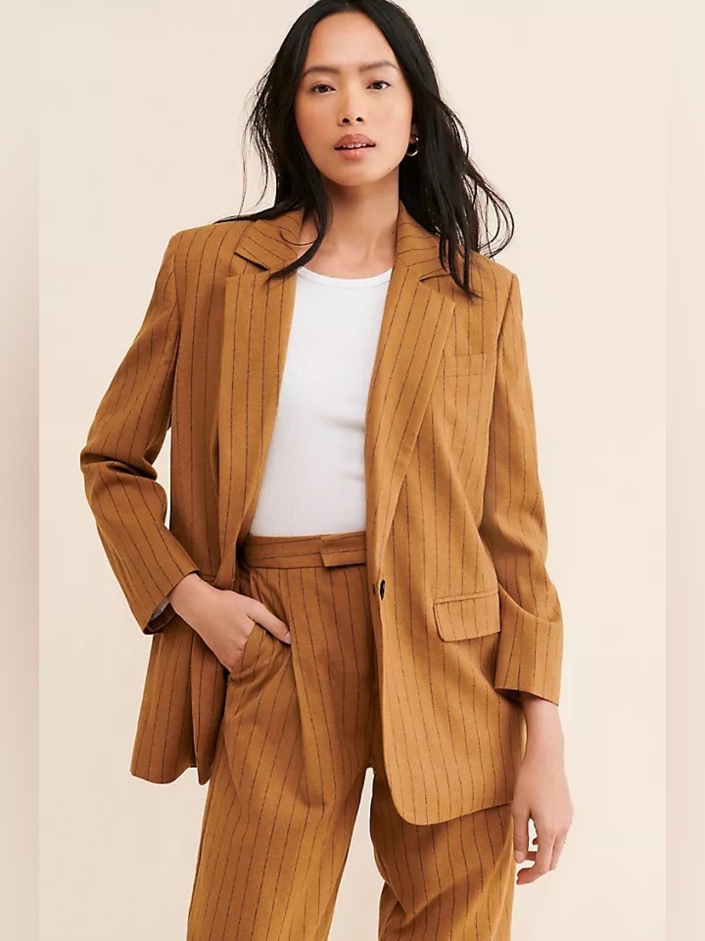 Madewell Oversized Pinstripe Blazer
